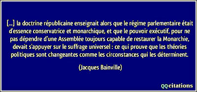 Citation de Jacques Bainville